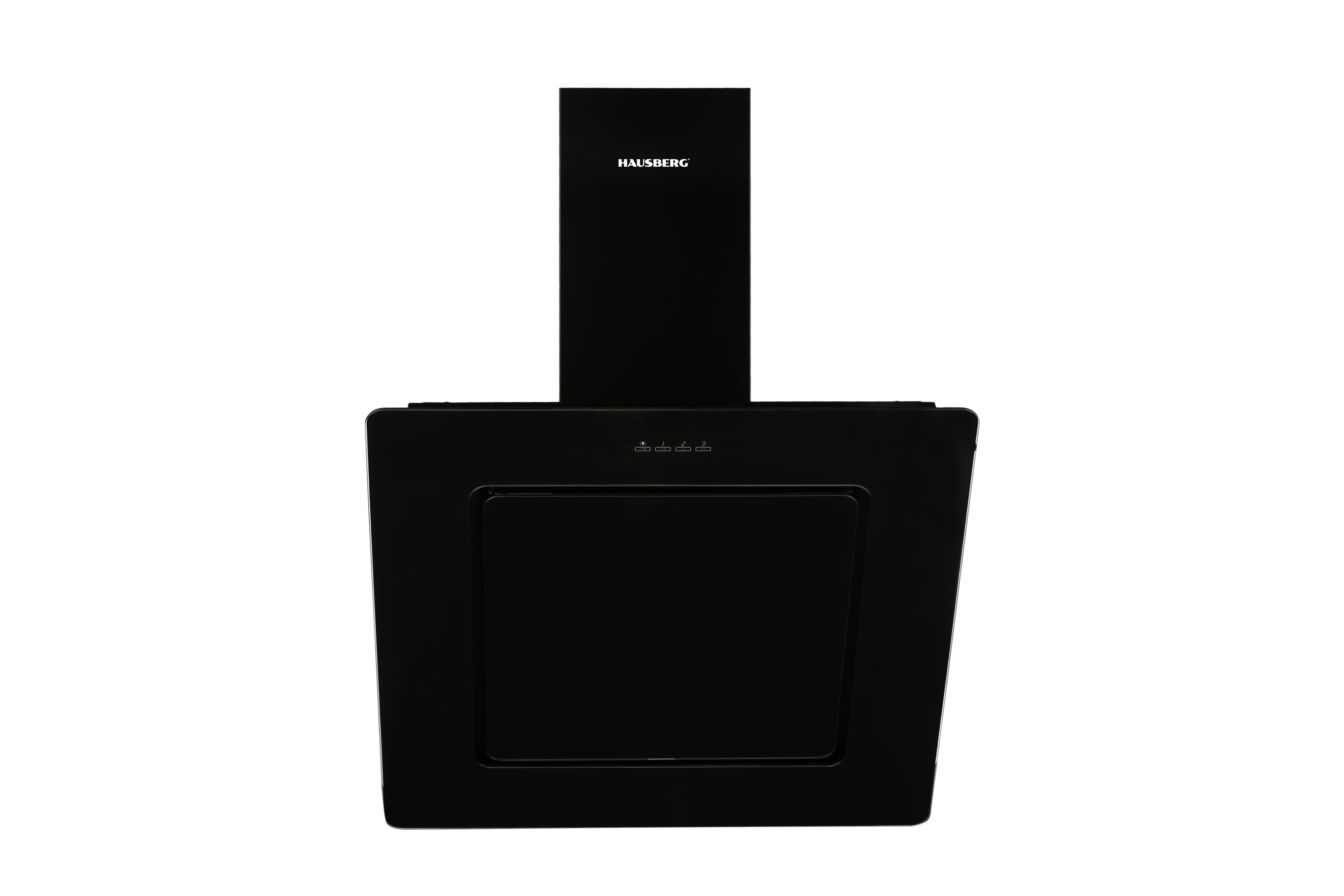 GLASS COOKER HOOD BLACK 60CM ANGLE REMOTE TOUCH